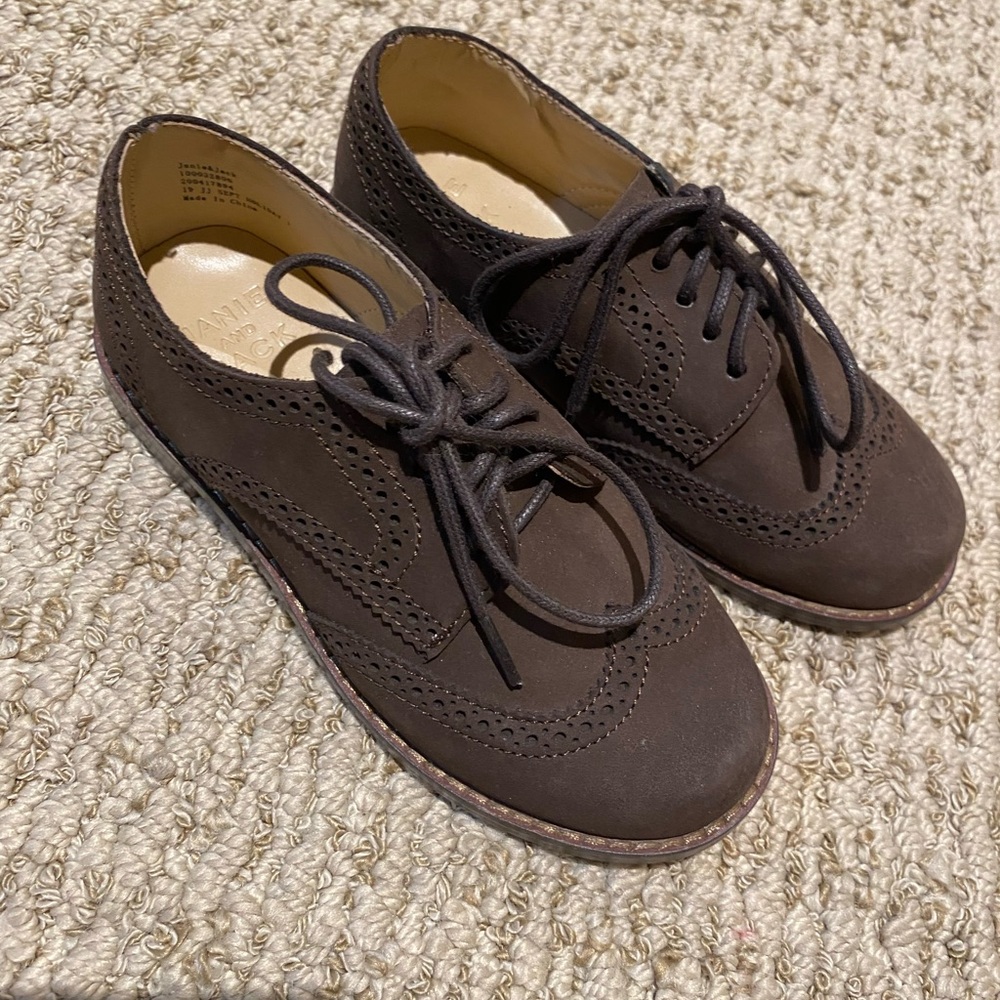 Janie and Jack Christmas dress Oxford shoes